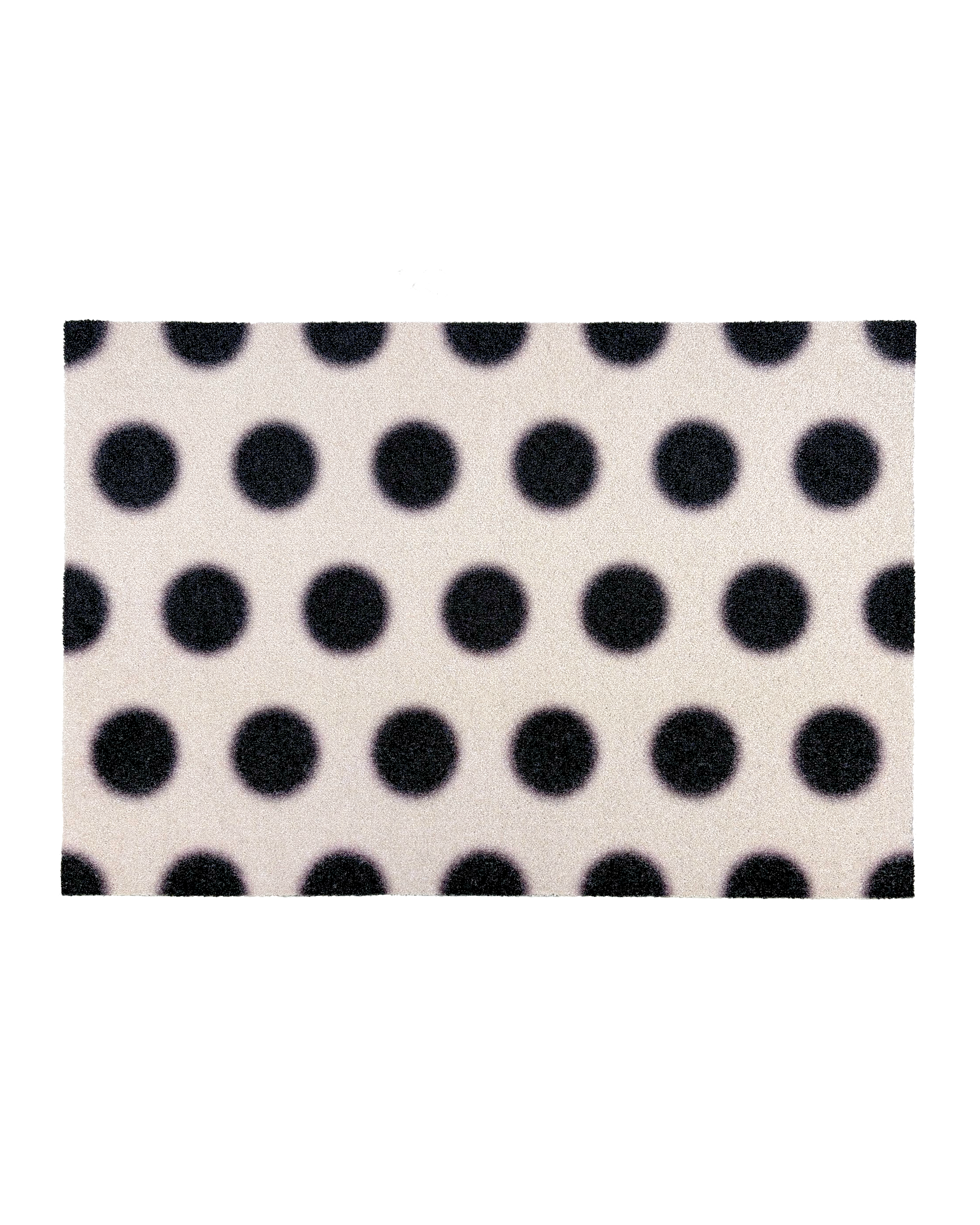 Design Custom Size Doormat Puffy Polka Vanilla Black | Maison Deux