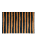 Design Paillasson sur Mesure Wobbly Stripe Noir-Toffee | Maison Deux