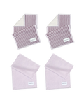 Guest Towel 4-Pack Dual Stripe Lilac