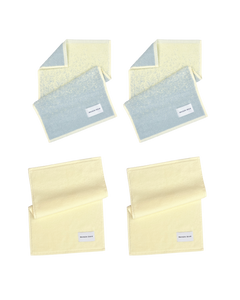 Guest Towel 4-Pack Gradient Blue Butter Yellow