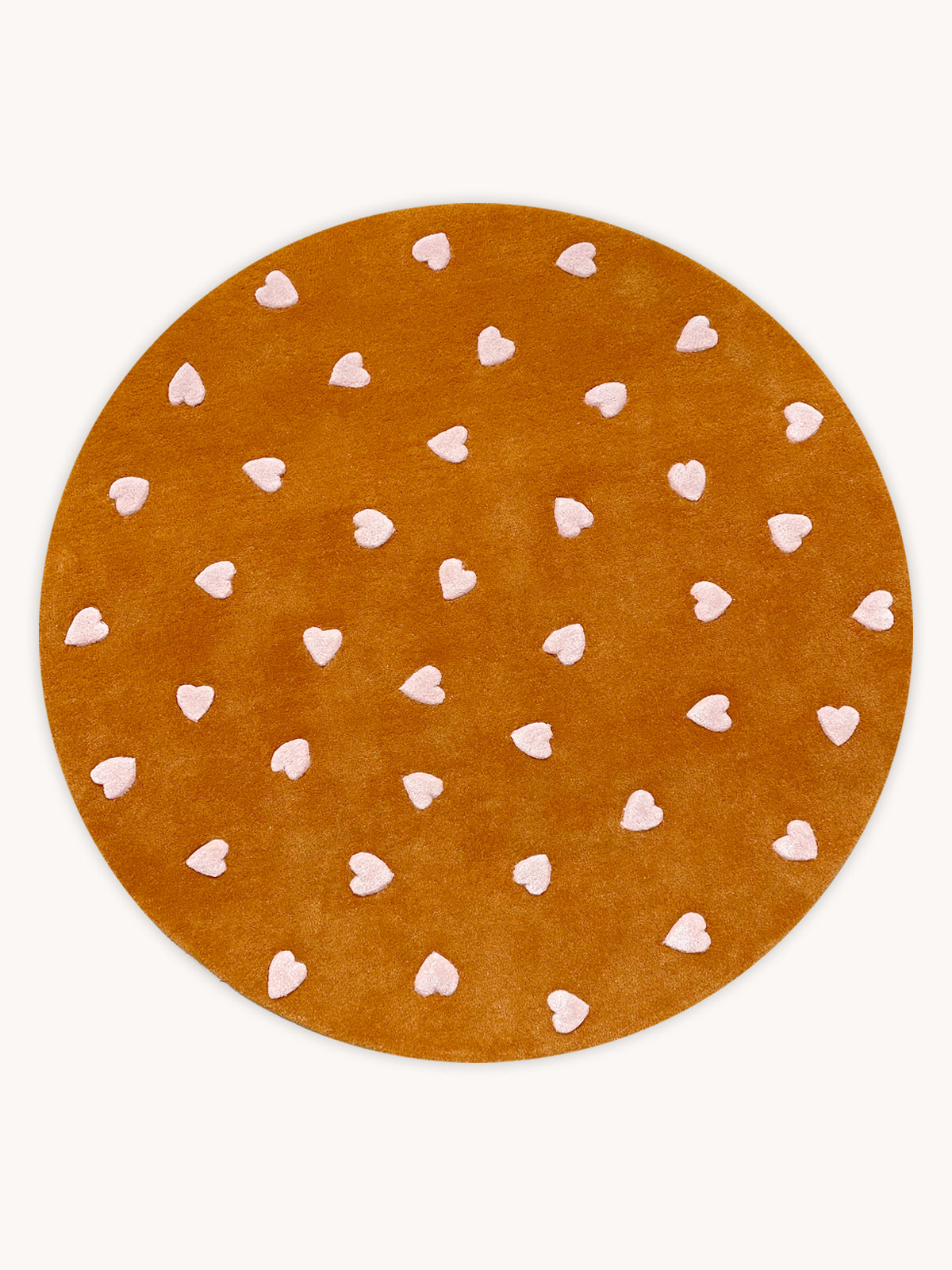 Hearts Rug Round