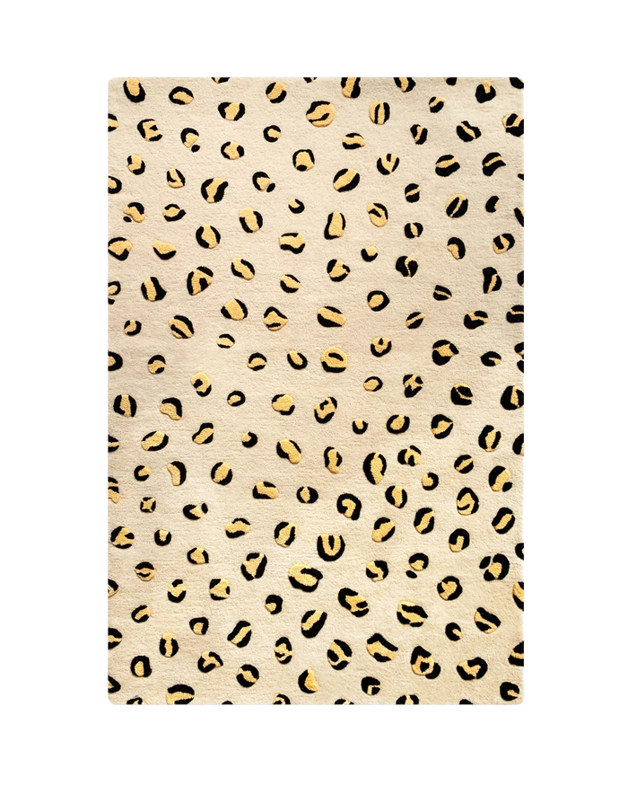 Leopard Rug 120 x 180 cm Wool
