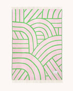 Lines Blanket Pink Apple