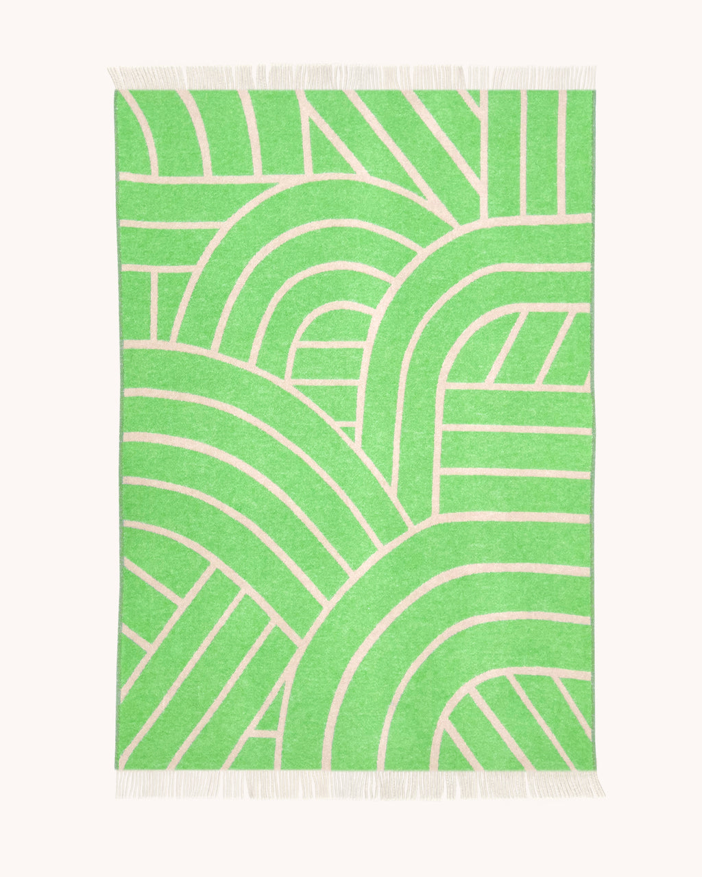 Lines Blanket Pink Apple