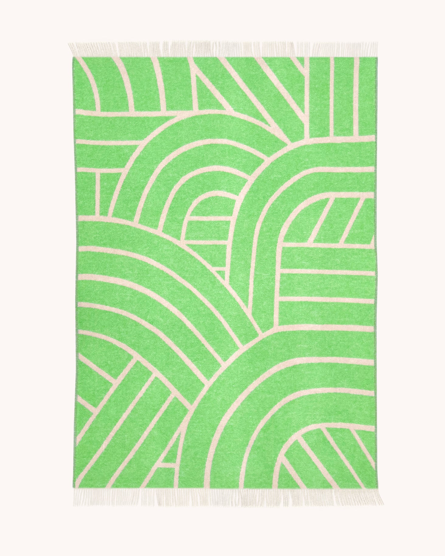 Lines Blanket Pink Apple