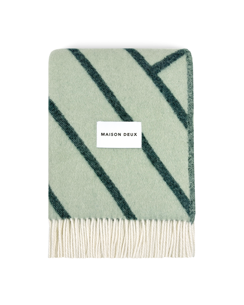 Lines Blanket Green Sage