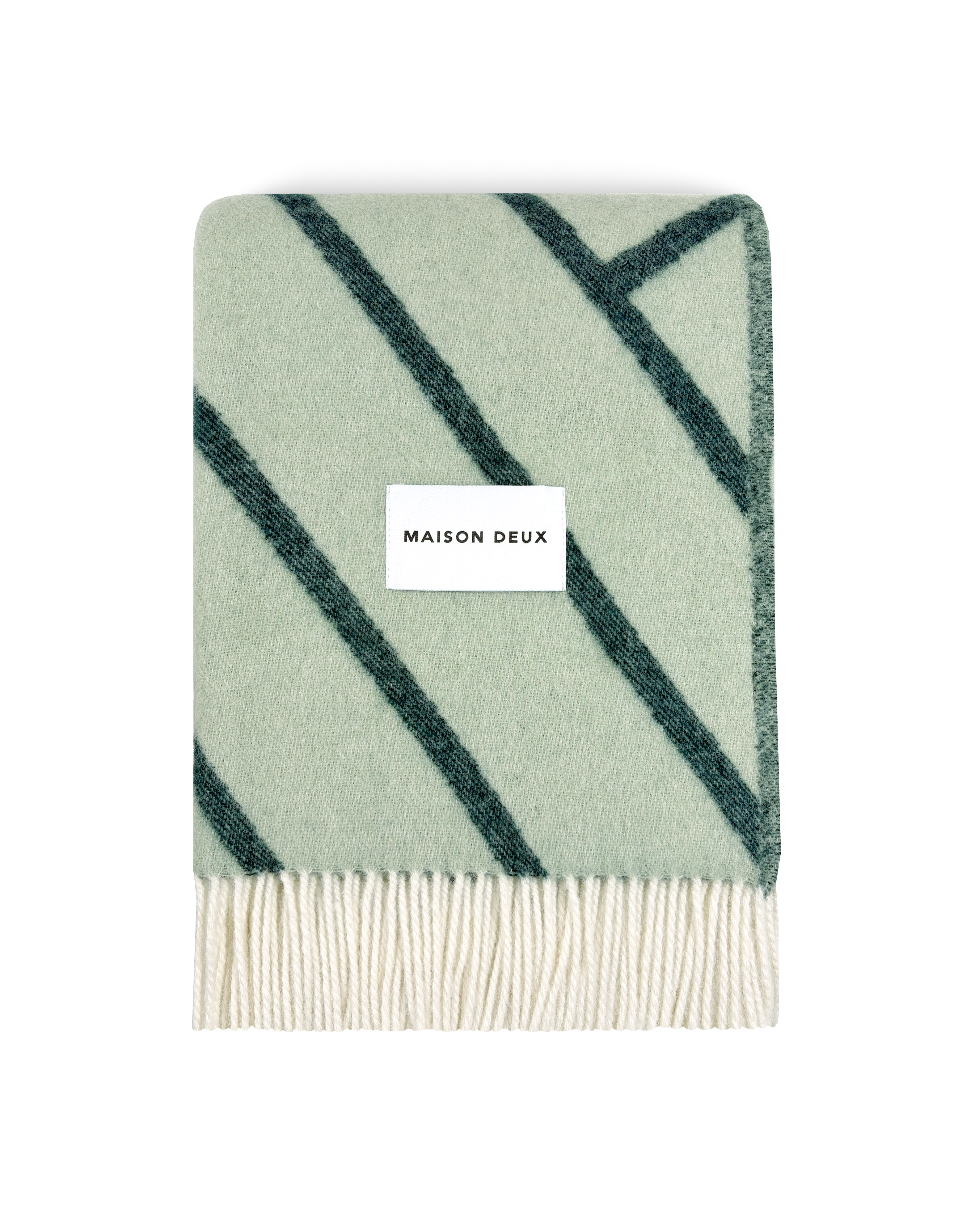 Lines Blanket Green Sage