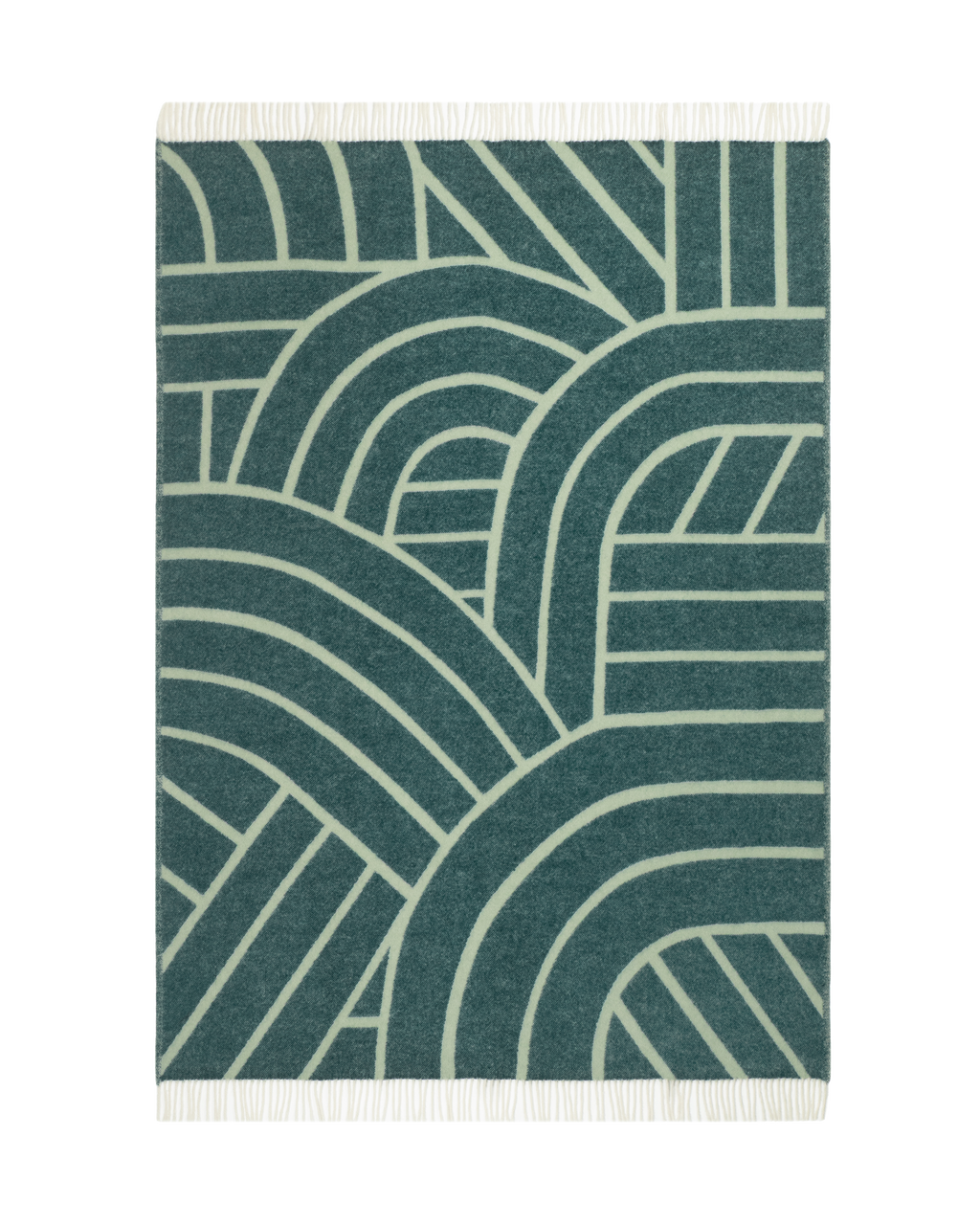 Lines Blanket Green Sage