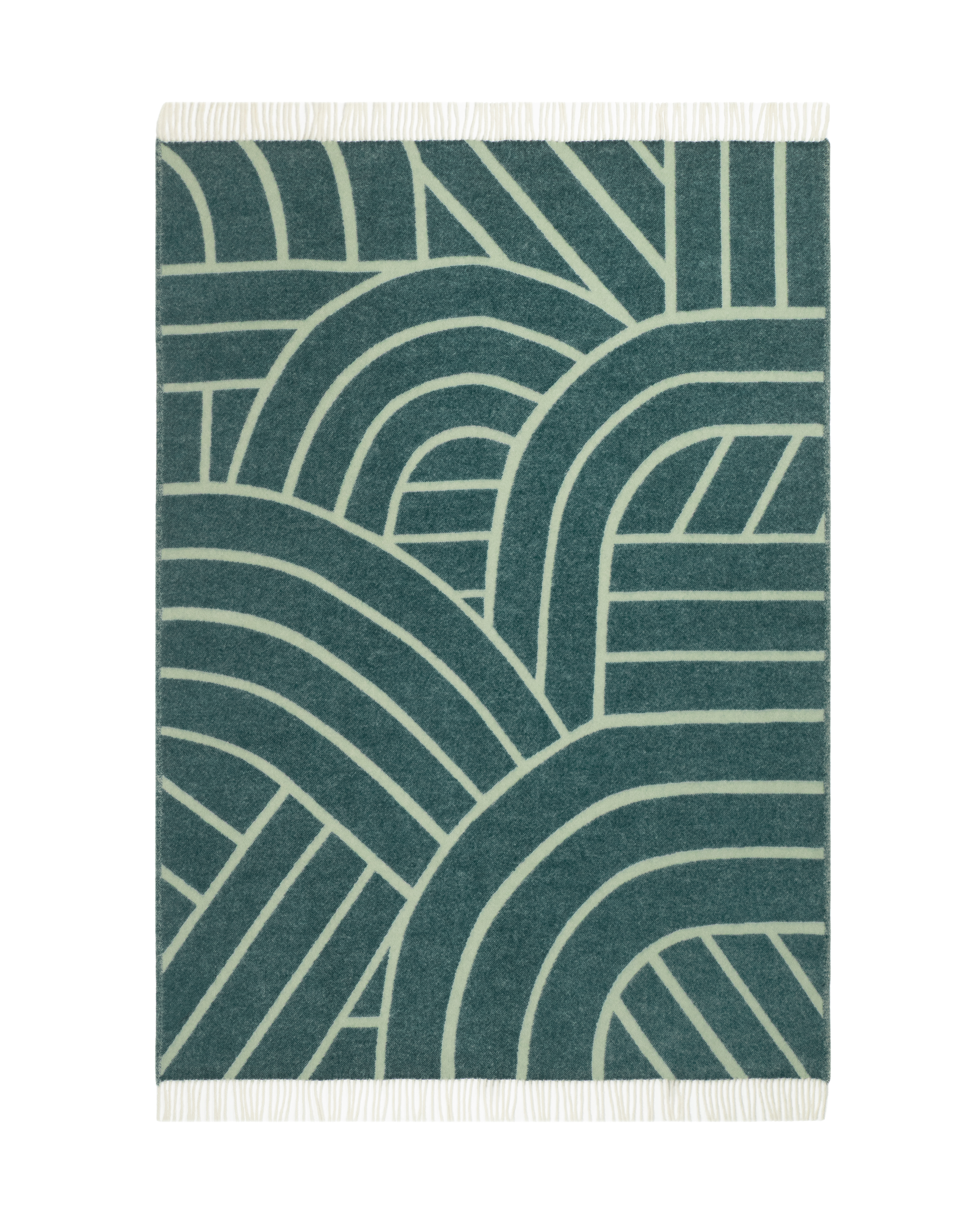 Lines Blanket Green Sage