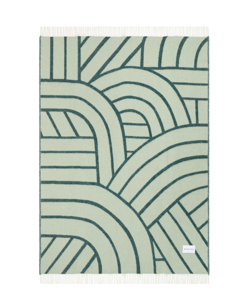Lines Blanket Green Sage