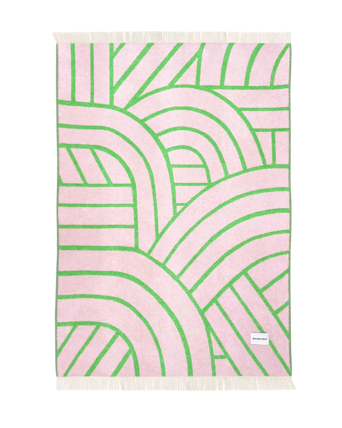 Lines Blanket Pink Apple