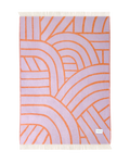 Lines Blanket Lilac Orange