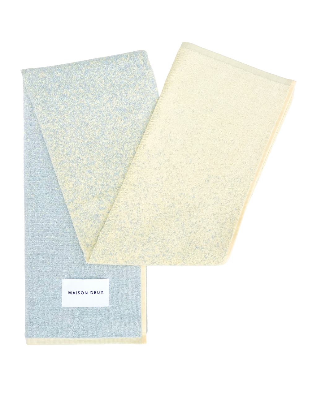 Maison Deux Gradient Towel Blue Butter Yellow