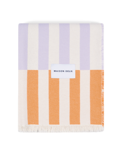 Plaid Tiles Papaye Lilas