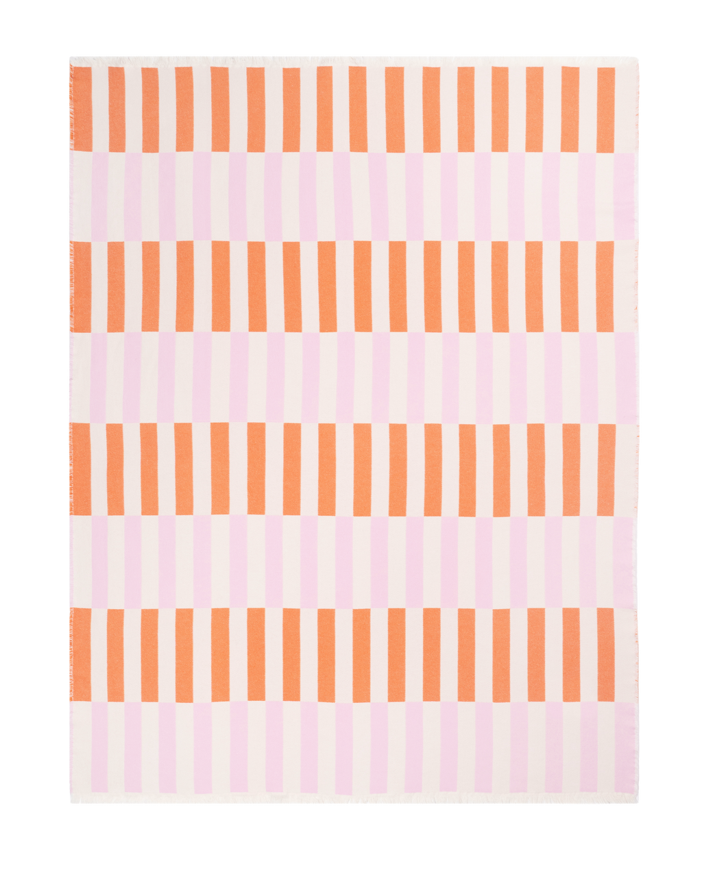 Tiles Blanket Pink Carrot