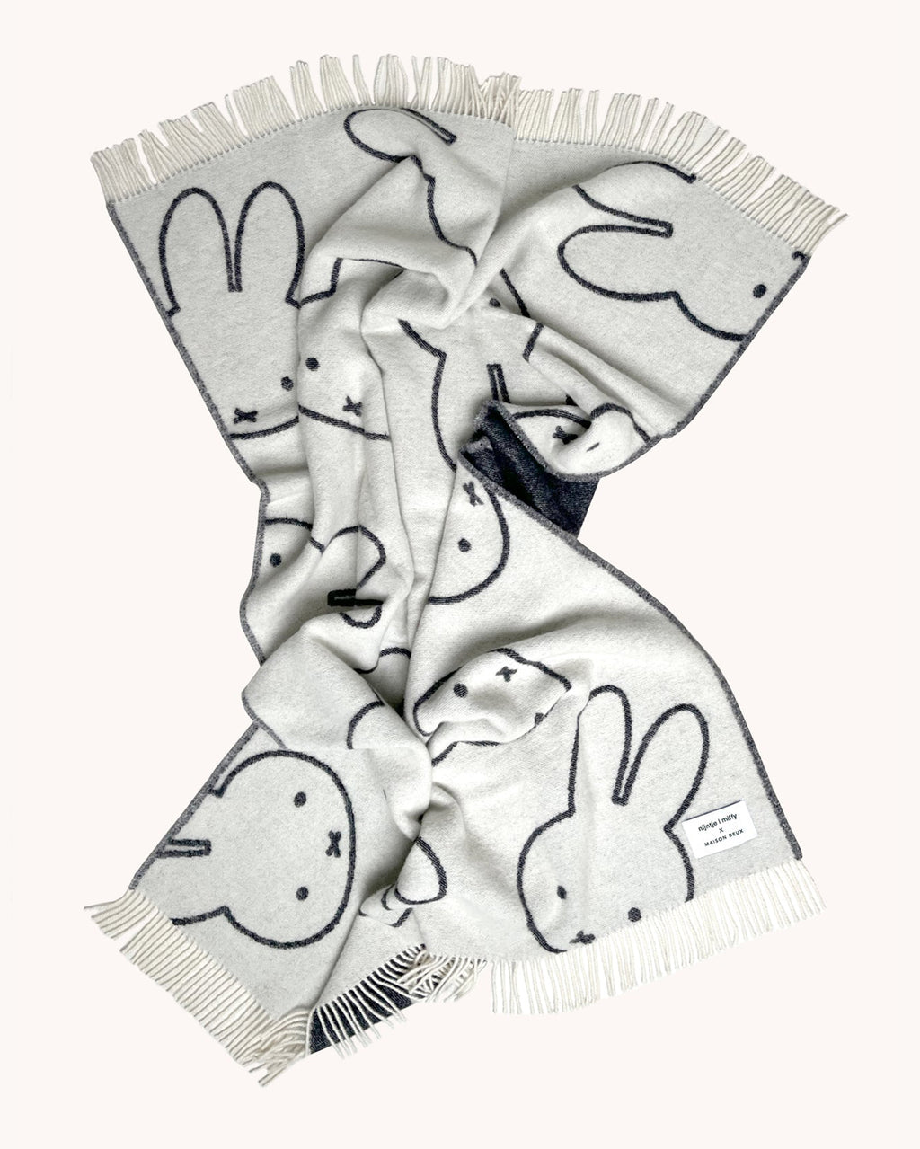 Miffy Blanket Black White