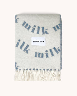Milk Blanket - Wool Throw Blanket