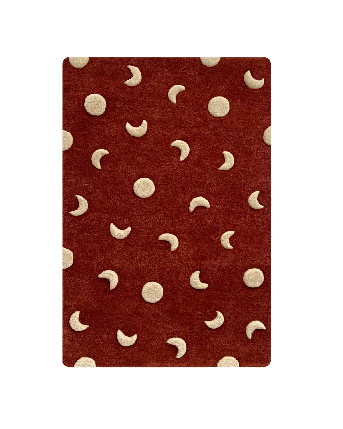 Moons Rug Brick Red 80 x 120 cm - Sample Sale