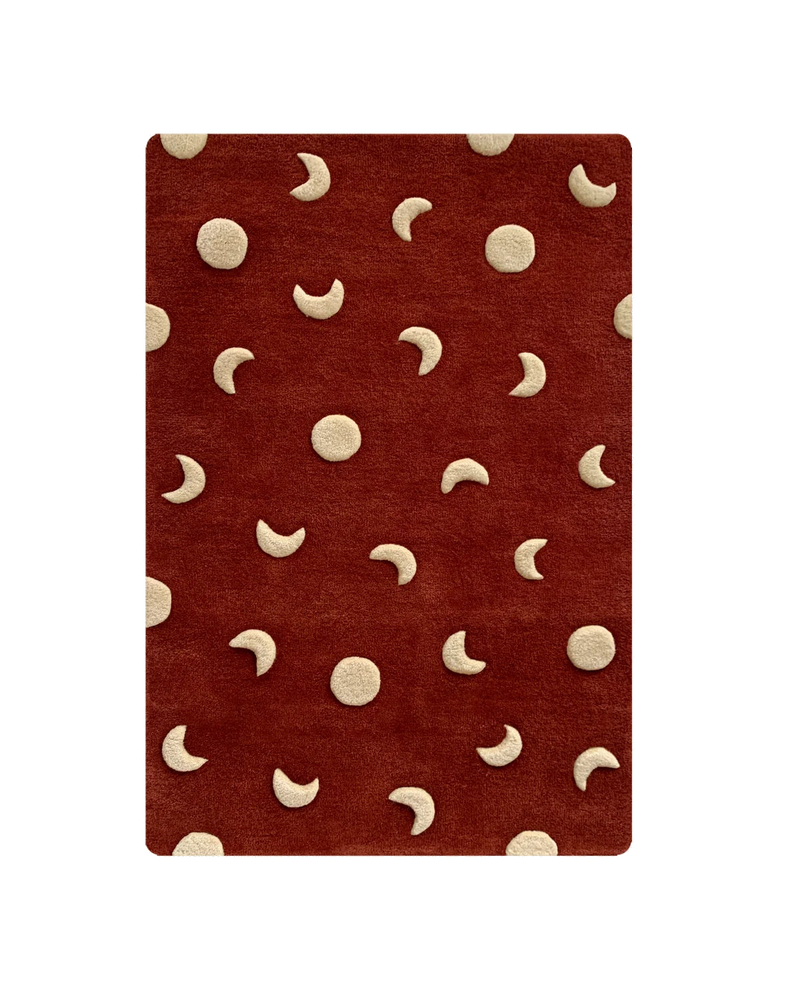 Moons Rug Brick Red 80 x 120 cm - Sample Sale