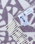 Moooi Blanket - Woodblock Beetle Plum Cream