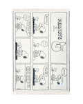 Peanuts Blanket Comic Doughnut White Black