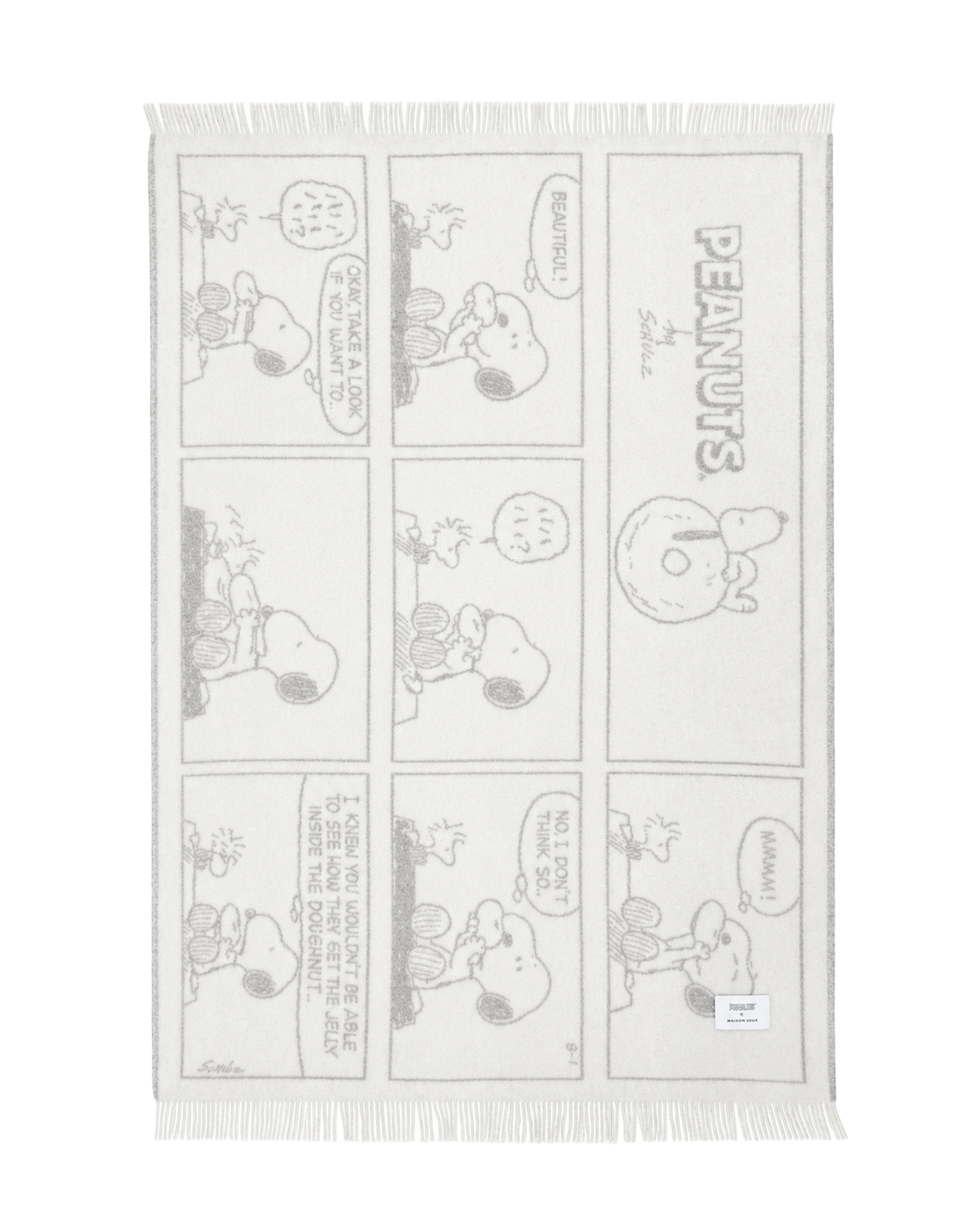 Peanuts Blanket Comic Doughnut White Cloud
