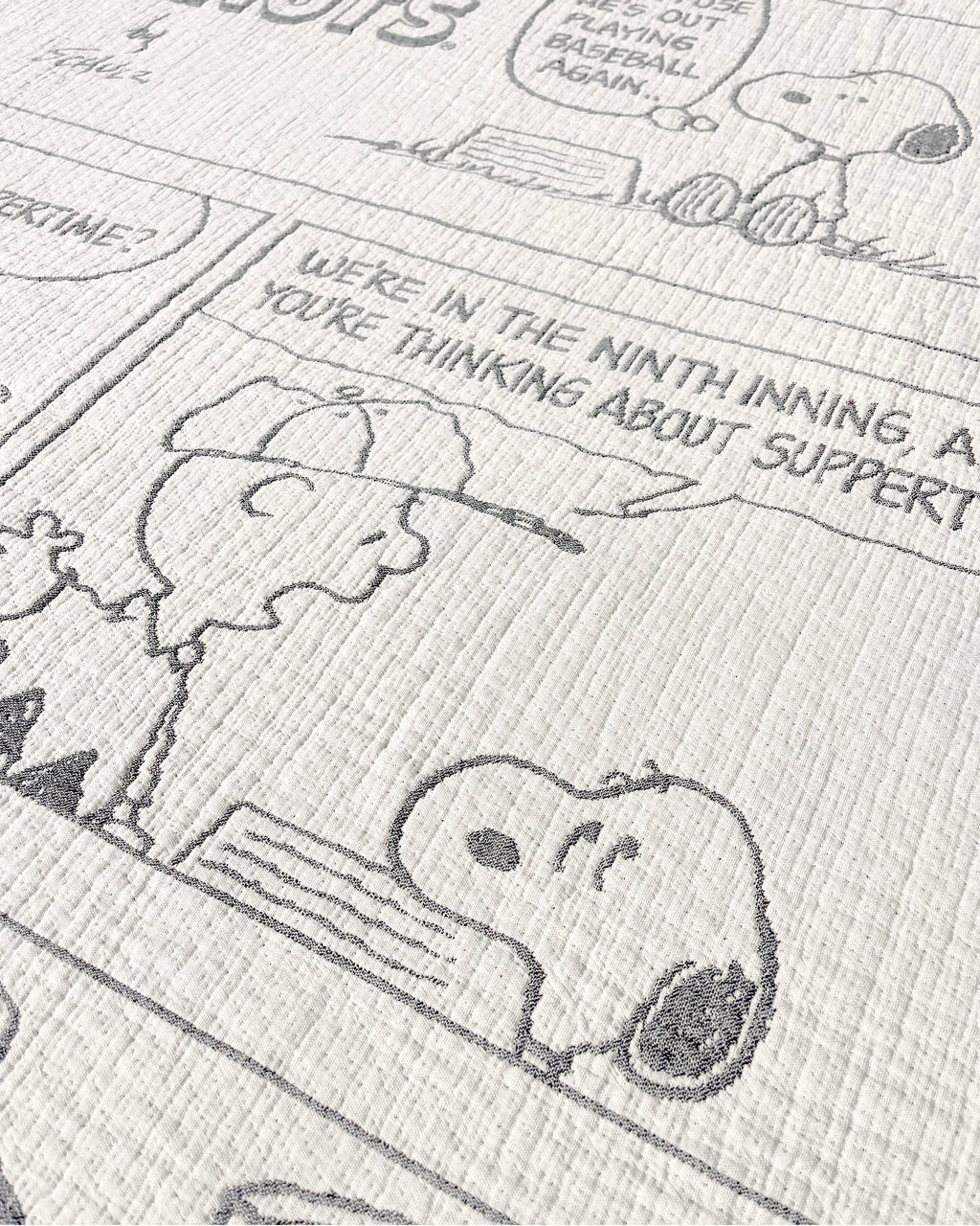 Peanuts Blanket Comic Baseball
