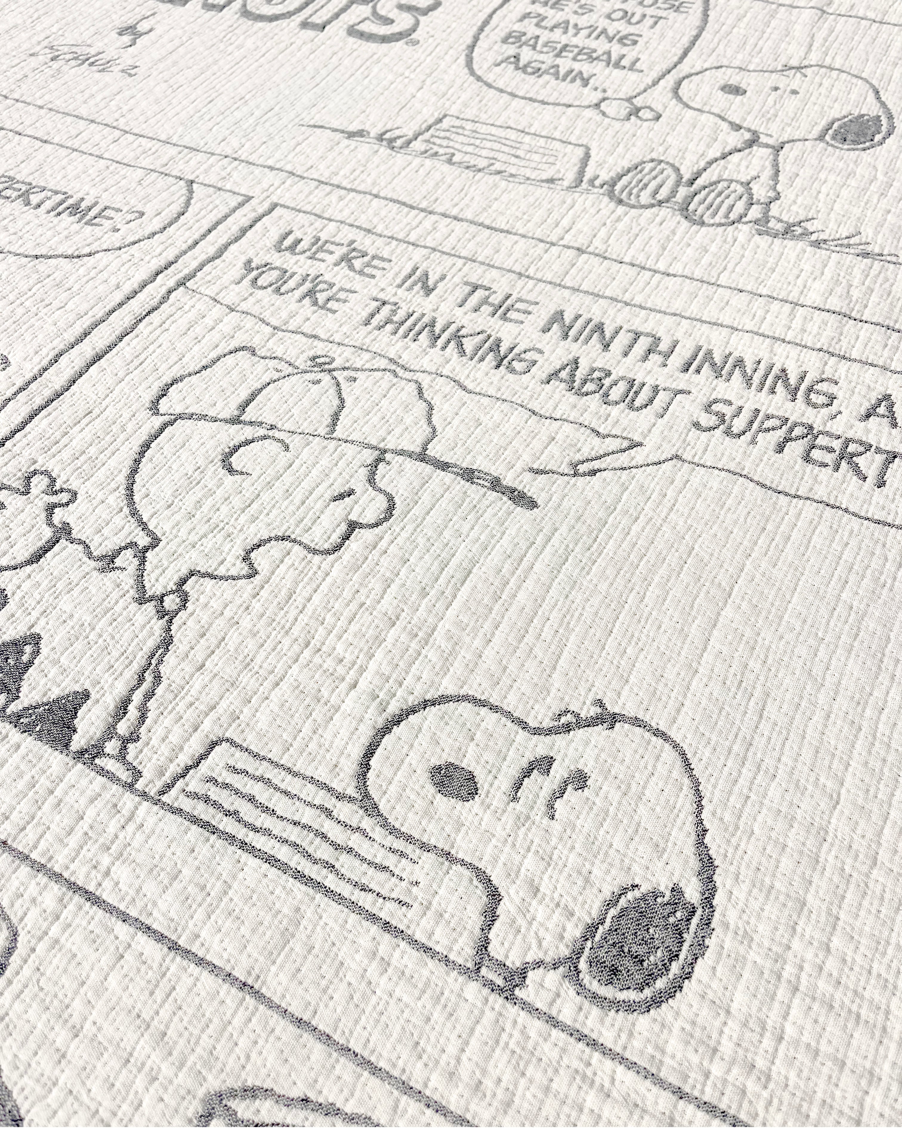Peanuts Blanket Comic Baseball