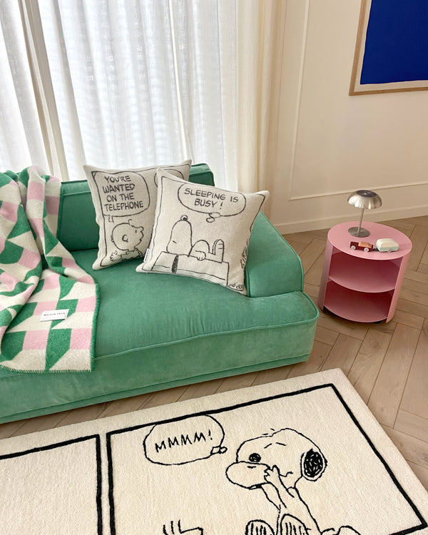 Set of 2 Peanuts Cushion Cover Comic Busy