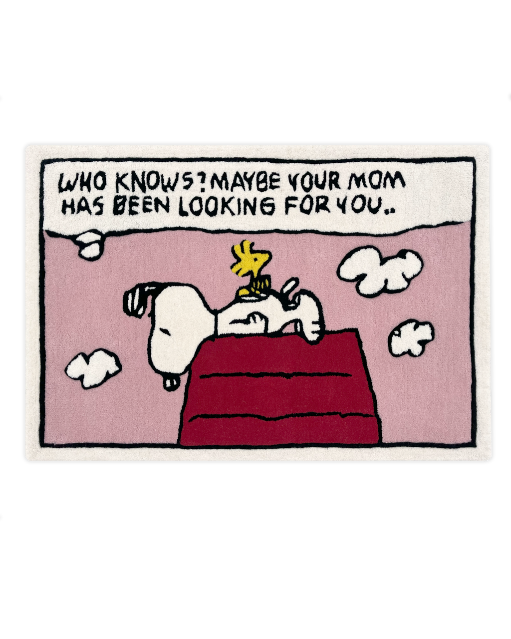 Peanuts Rug Comic Mom 80x120 cm | Snoopy & Woodstock – Maison Deux