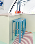 Plastic Rug Pink Stripes