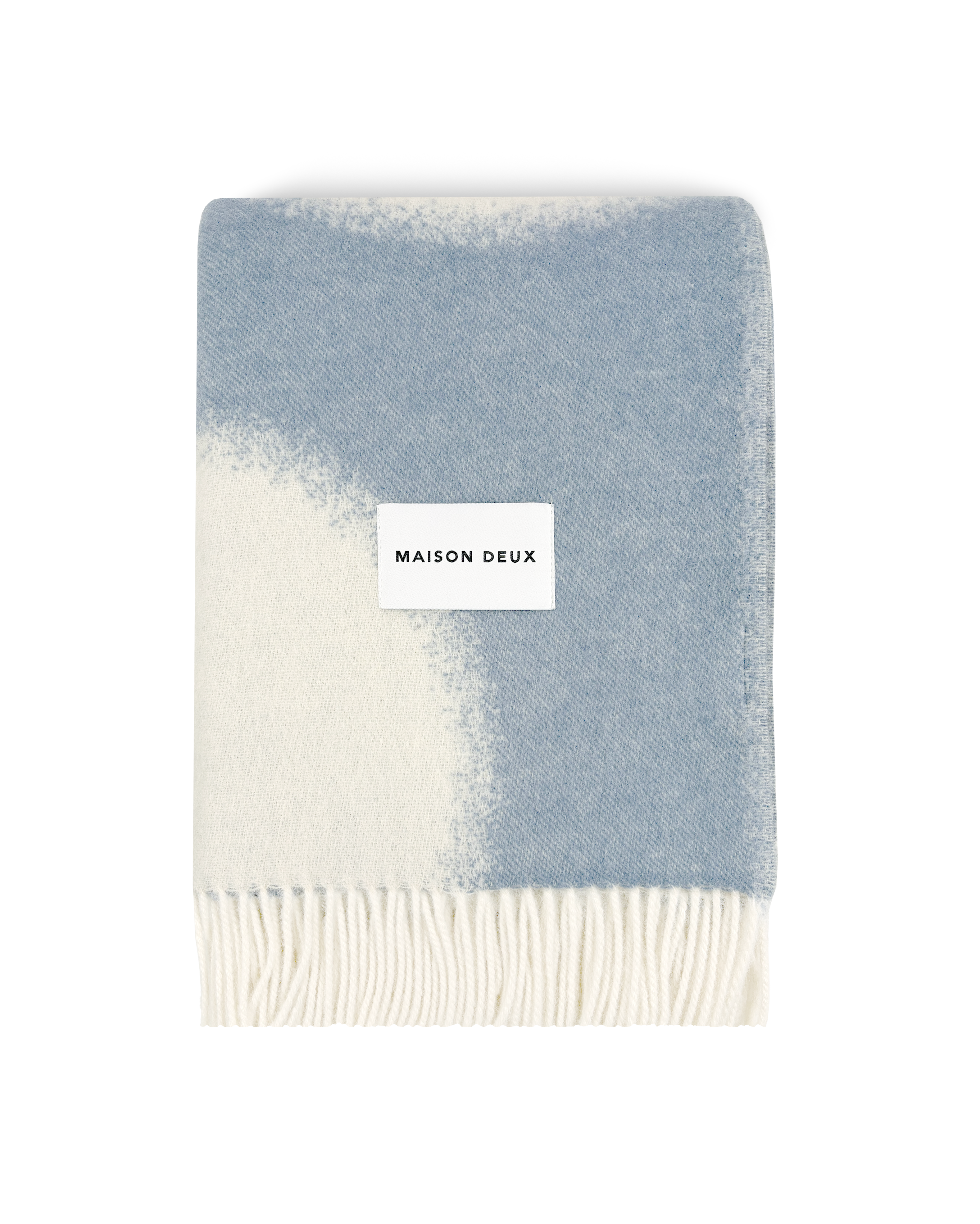 Plaid Polka Bold Denim Blanc
