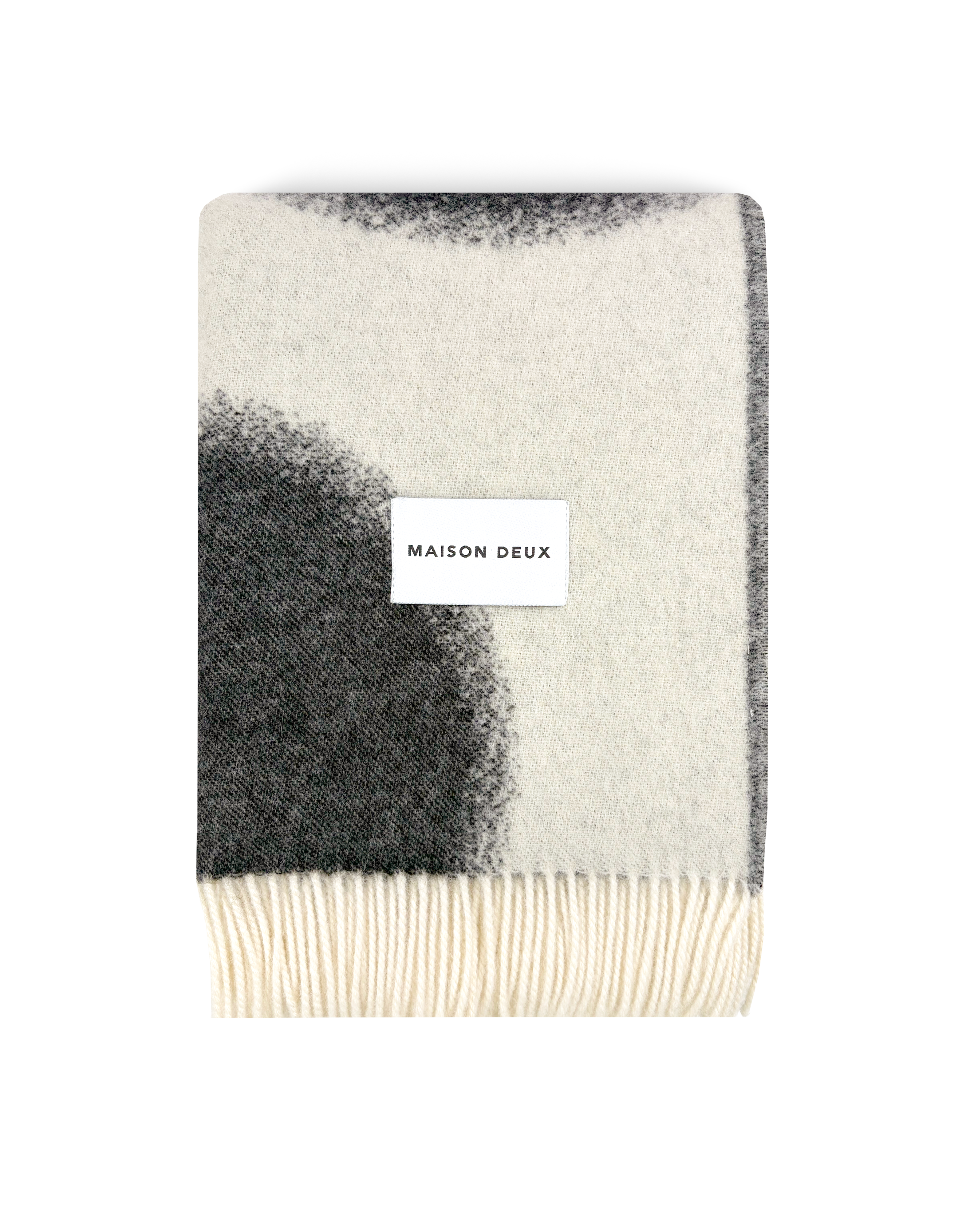 Plaid Polka Bold Blanc Noir