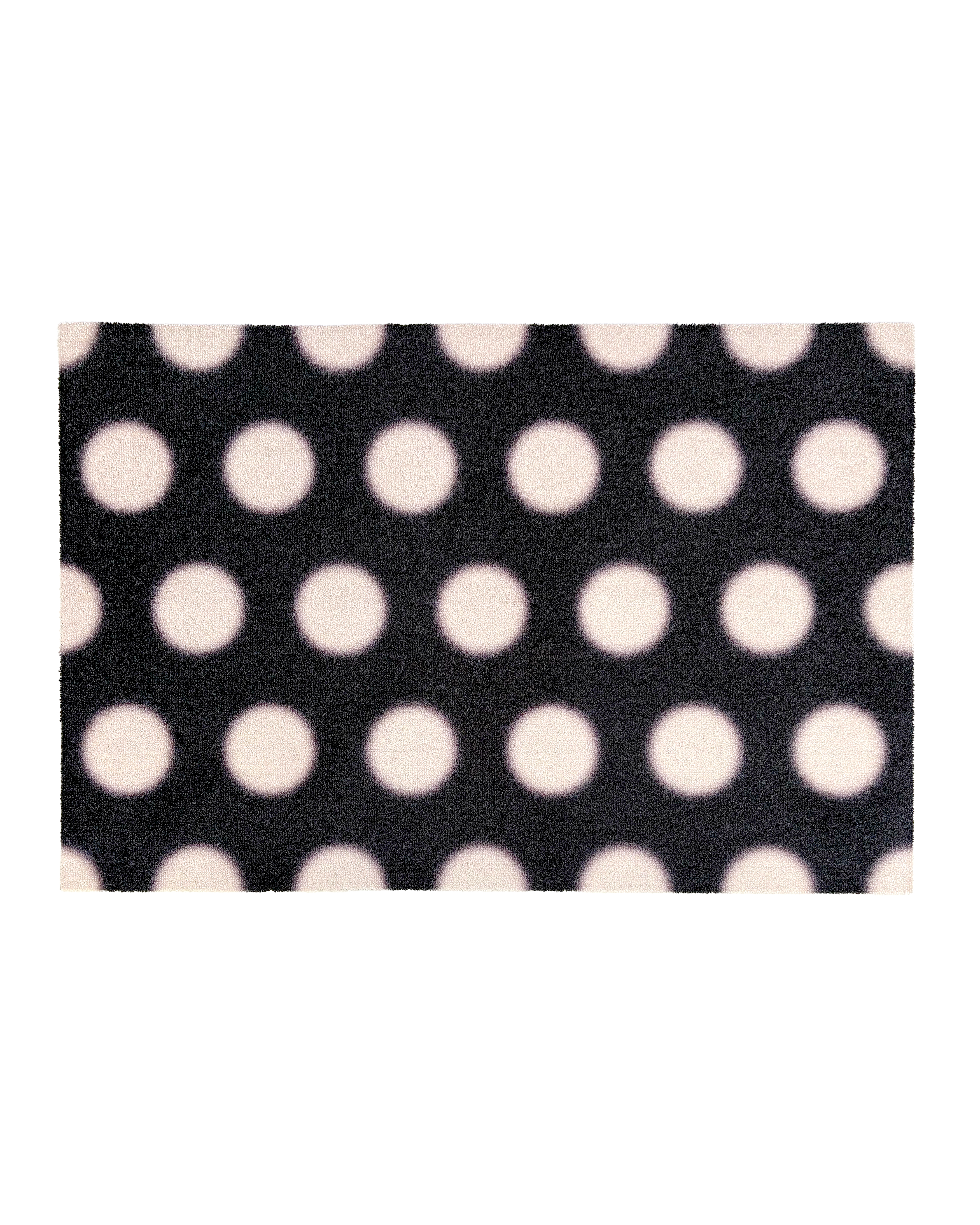 (SAMPLE) Paillasson Puffy Polka Noir Vanille