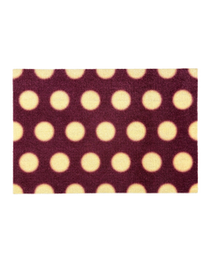 Puffy Polka Doormat Bordo Butter Yellow