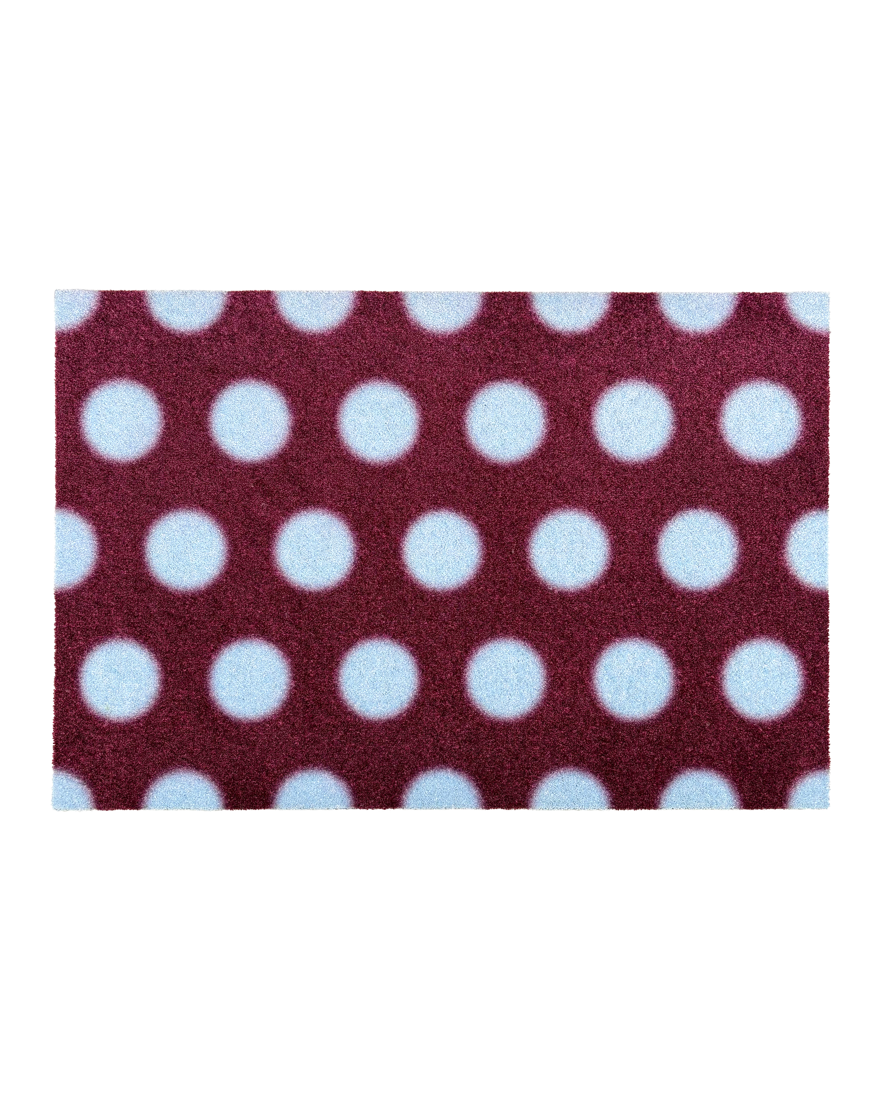 Puffy Polka Doormat Bordo Ice Blue