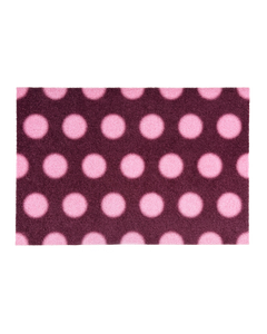 Puffy Polka Doormat Bordo Pink