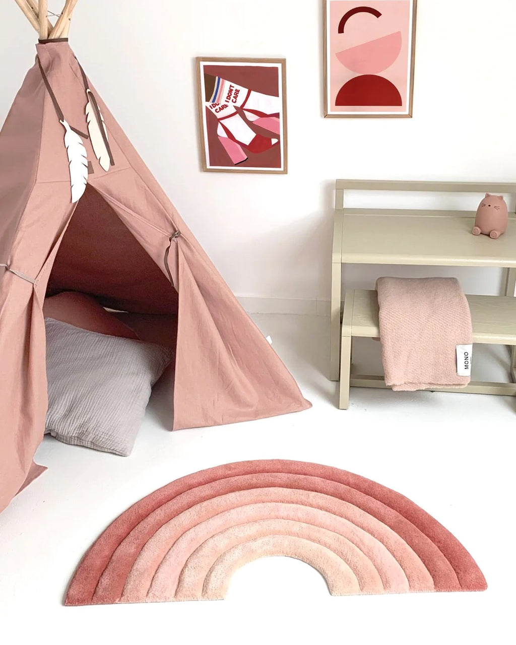 Rainbow Rug Rusty Pink