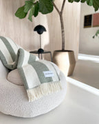 Rough Stripe Blanket Agave