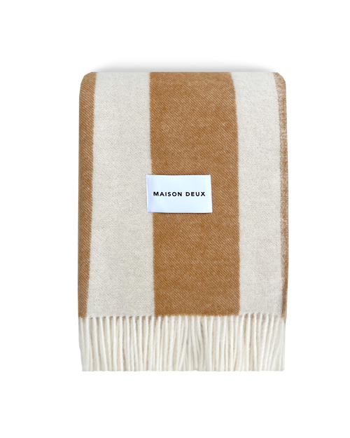 Rough Stripe Blanket Terra