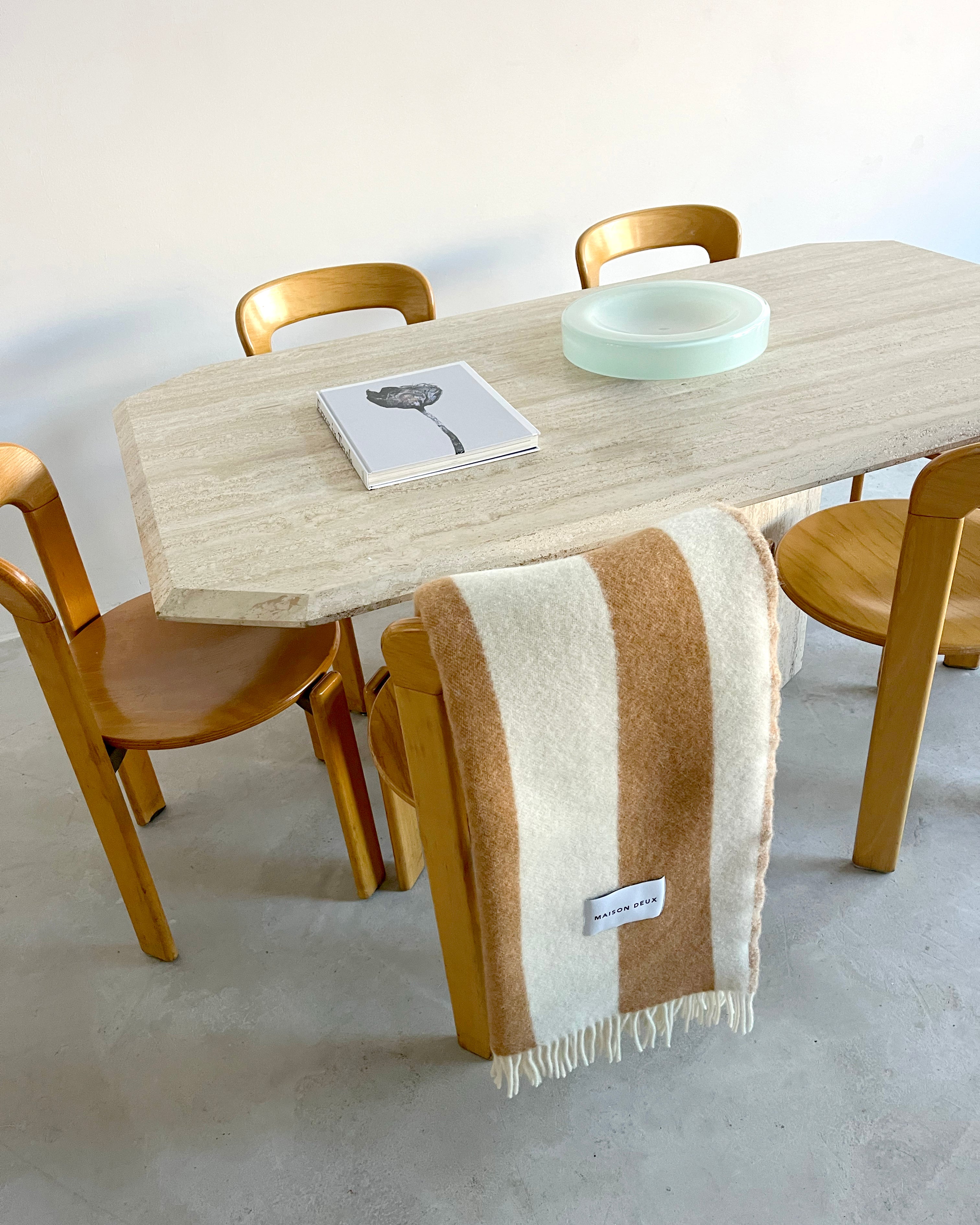 0623-9 BLANKET / STRIPE ブランケット/ストライプ Rough Stripe Blanket Terra – Maison Deux