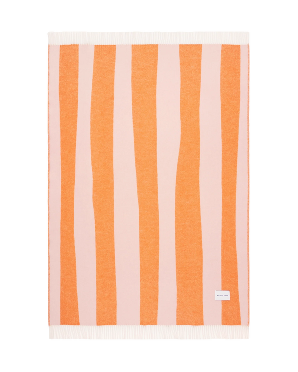 Rough Stripe Plaid Roze Wortel