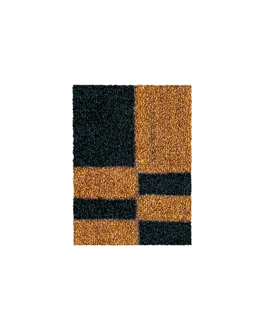 (SAMPLE) Chalky Check Deurmat Zwart Toffee