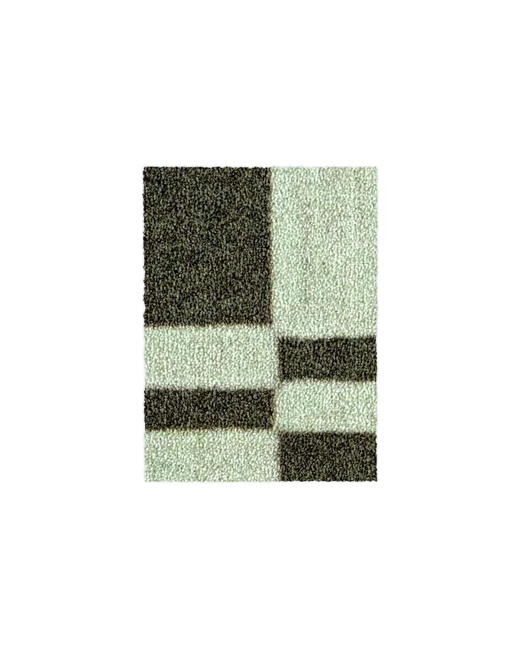 (SAMPLE) Chalky Check Deurmat Olijf Salie