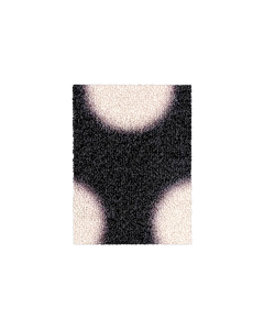 (SAMPLE) Puffy Polka Fußmatte Schwarz-Vanille