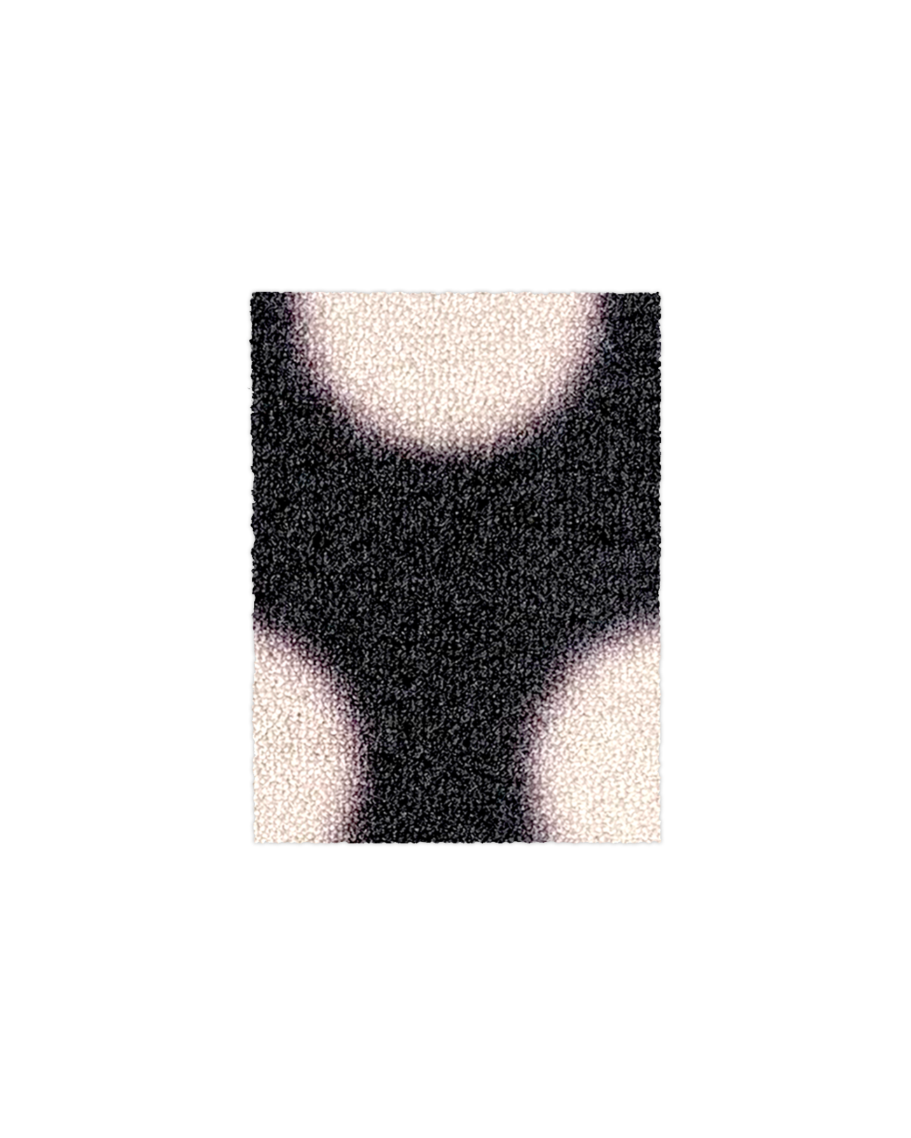 (SAMPLE) Paillasson Puffy Polka Noir Vanille