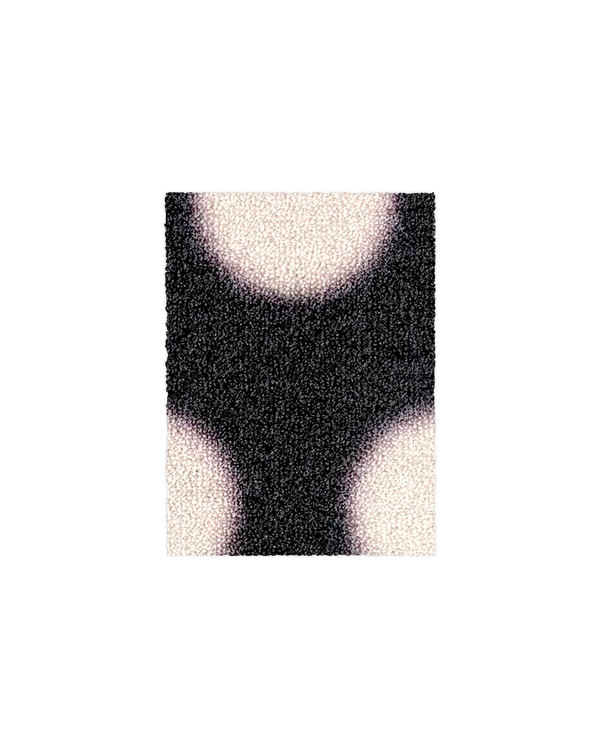 (SAMPLE) Puffy Polka Doormat Black Vanilla