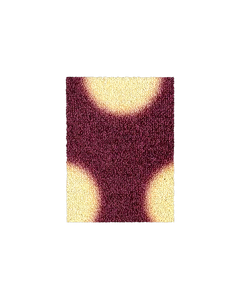 (SAMPLE) Puffy Polka Fußmatte Bordeaux-Buttergelb