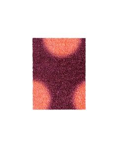 (SAMPLE) Puffy Polka Fußmatte Bordeaux-Koralle