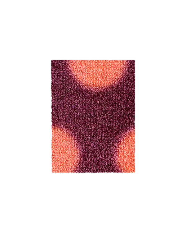 (SAMPLE) Puffy Polka Doormat Bordo Coral
